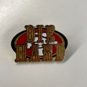 NFL football San Francisco 49ers die hard pin